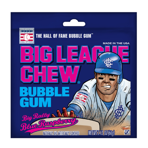 Big League Chew Bubble Gum - Blue Raspberry