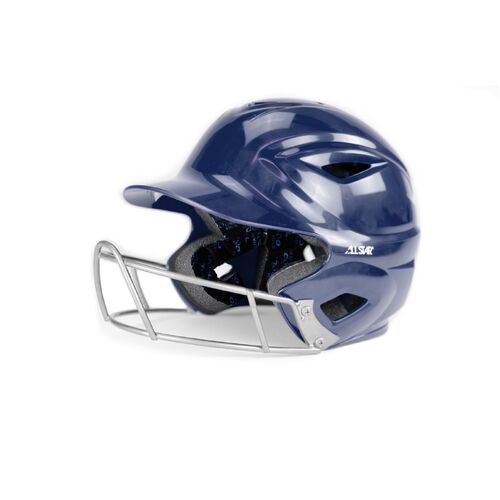 All-Star BH3010 YOUTH Batting Helmet w Softball Face Mask Grill Attachment