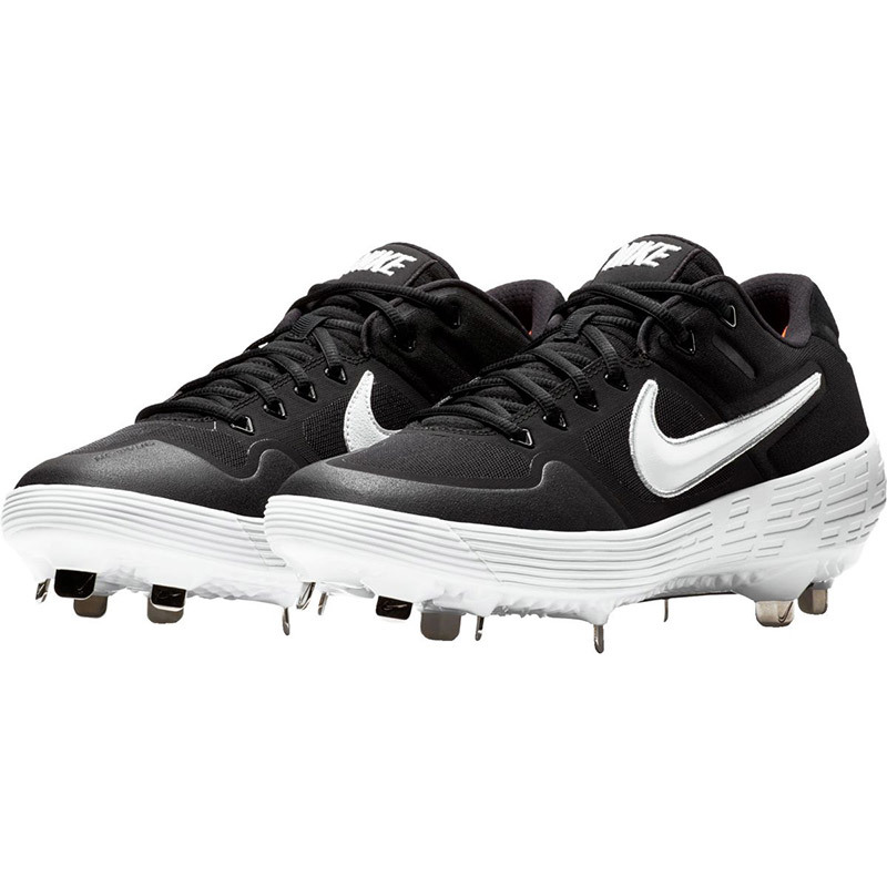 Nike Alpha Huarache Elite 2 Low Baseball Cleats White Black SZ AJ6873-100