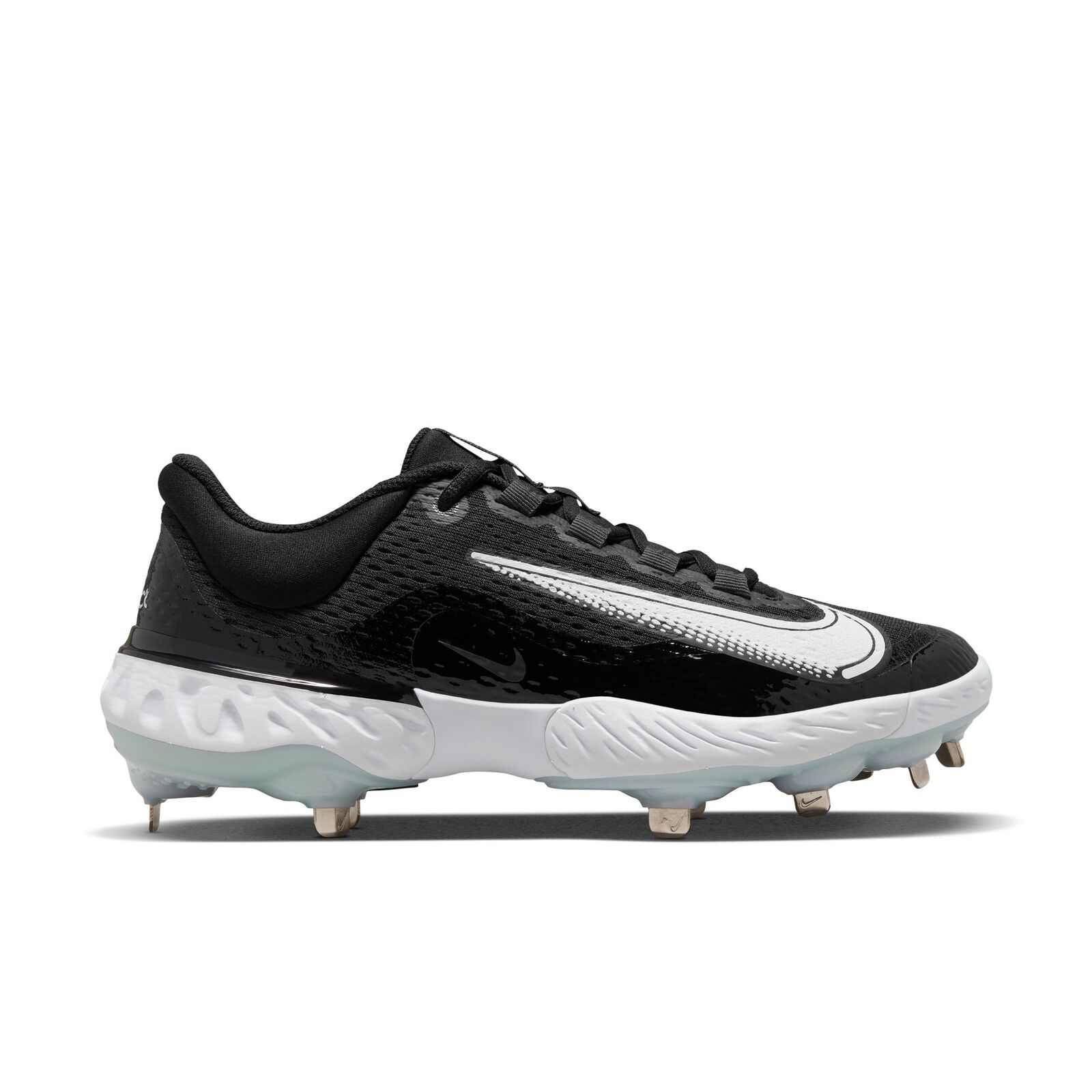 Nike Alpha Huarache Elite 4 Low Metal Cleats - Black