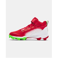 Under Armour Harper 6 MID RM Baseball Cleats RED