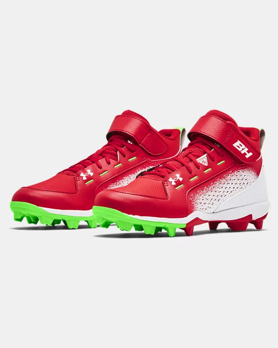 Under Armour Harper 6 MID RM Baseball Cleats RED