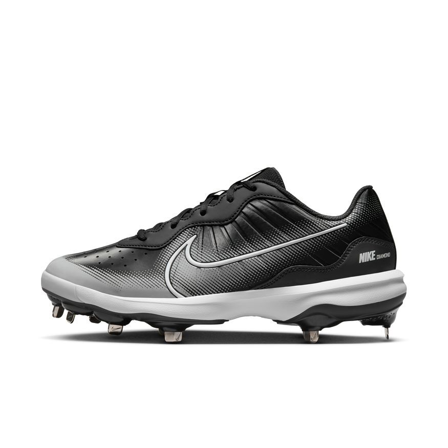 Nike Alpha Huarache Varsity 4 Low Metal Cleats Black
