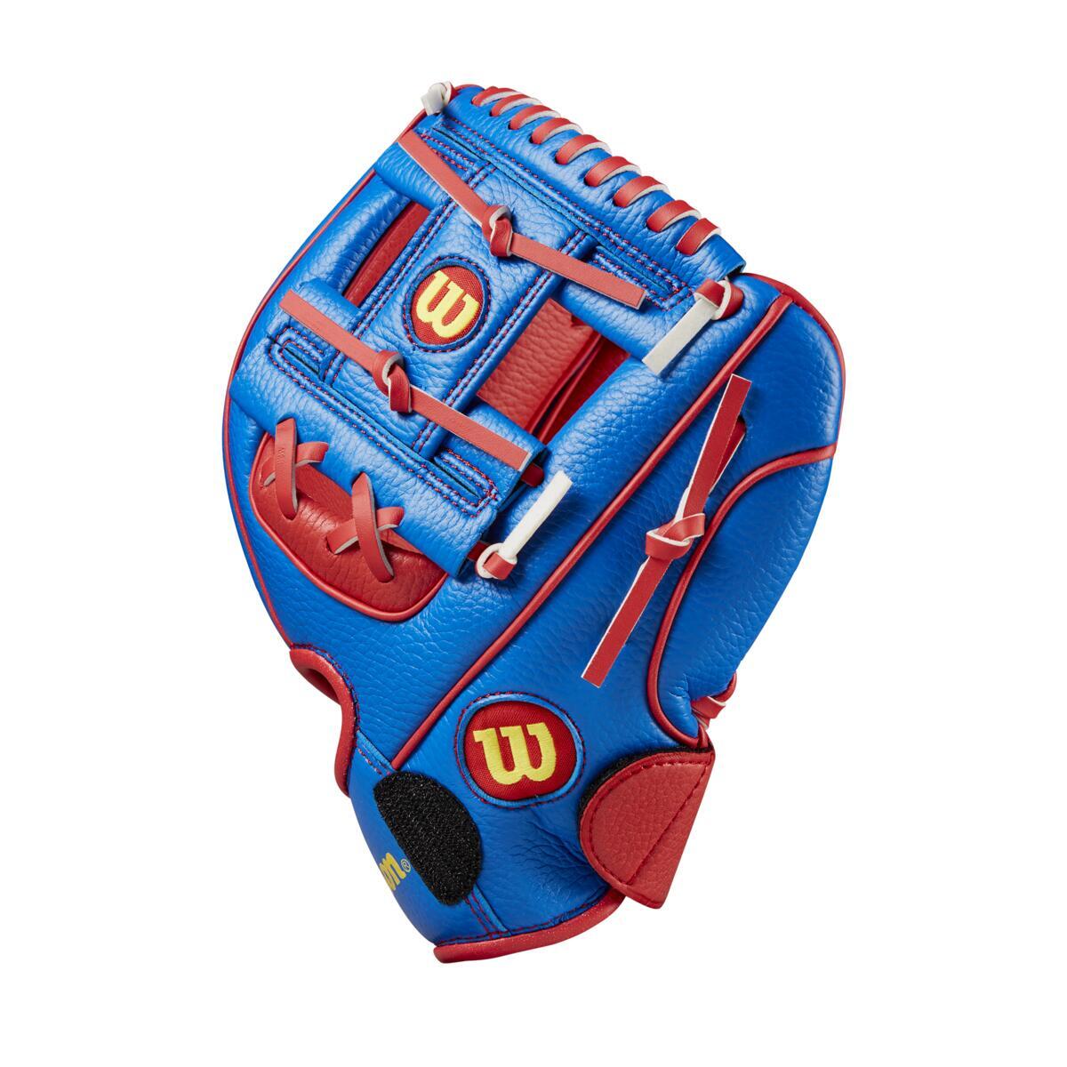 Wilson A200 EZ CATCH T Ball Glove 10 inch Royal Red