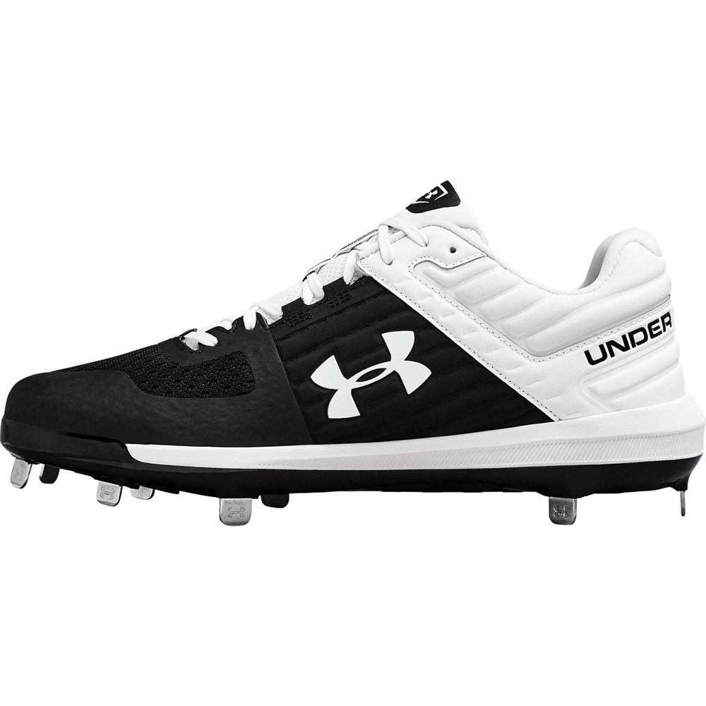 black and white softball cleats