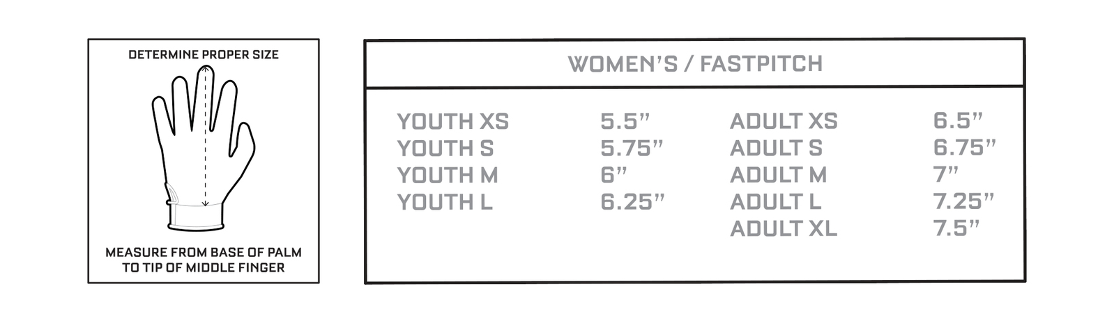 Mizuno batting gloves size chart store