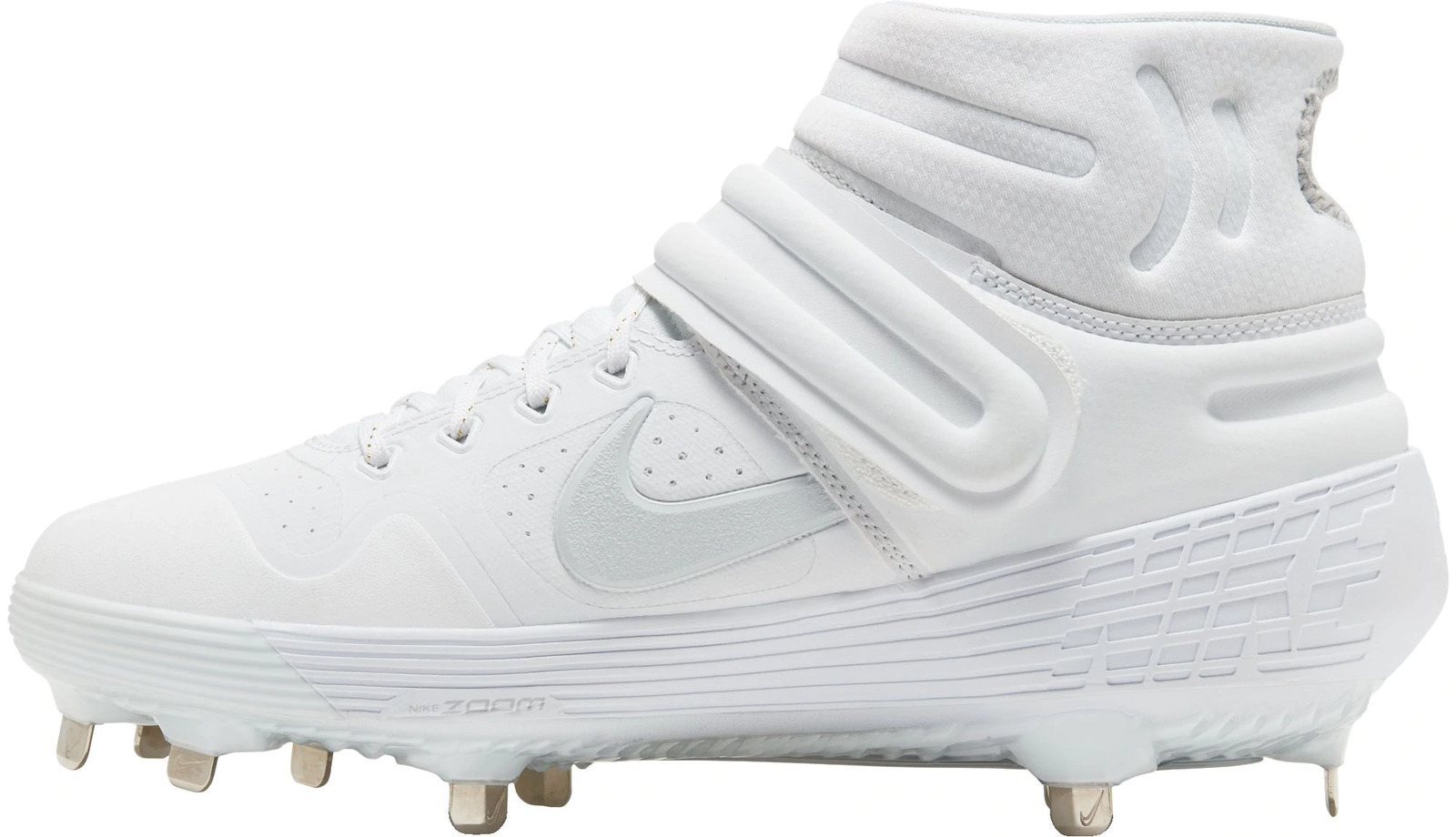 white nike softball metal cleats