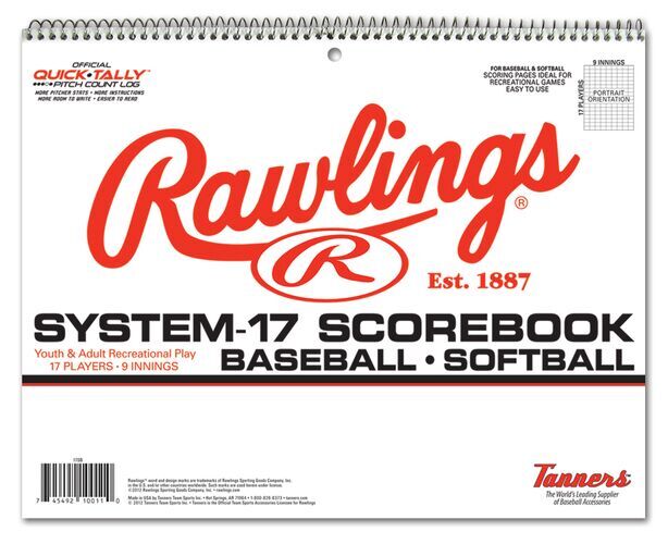 Rawlings System-17 Scorebook für Baseball und Softball 