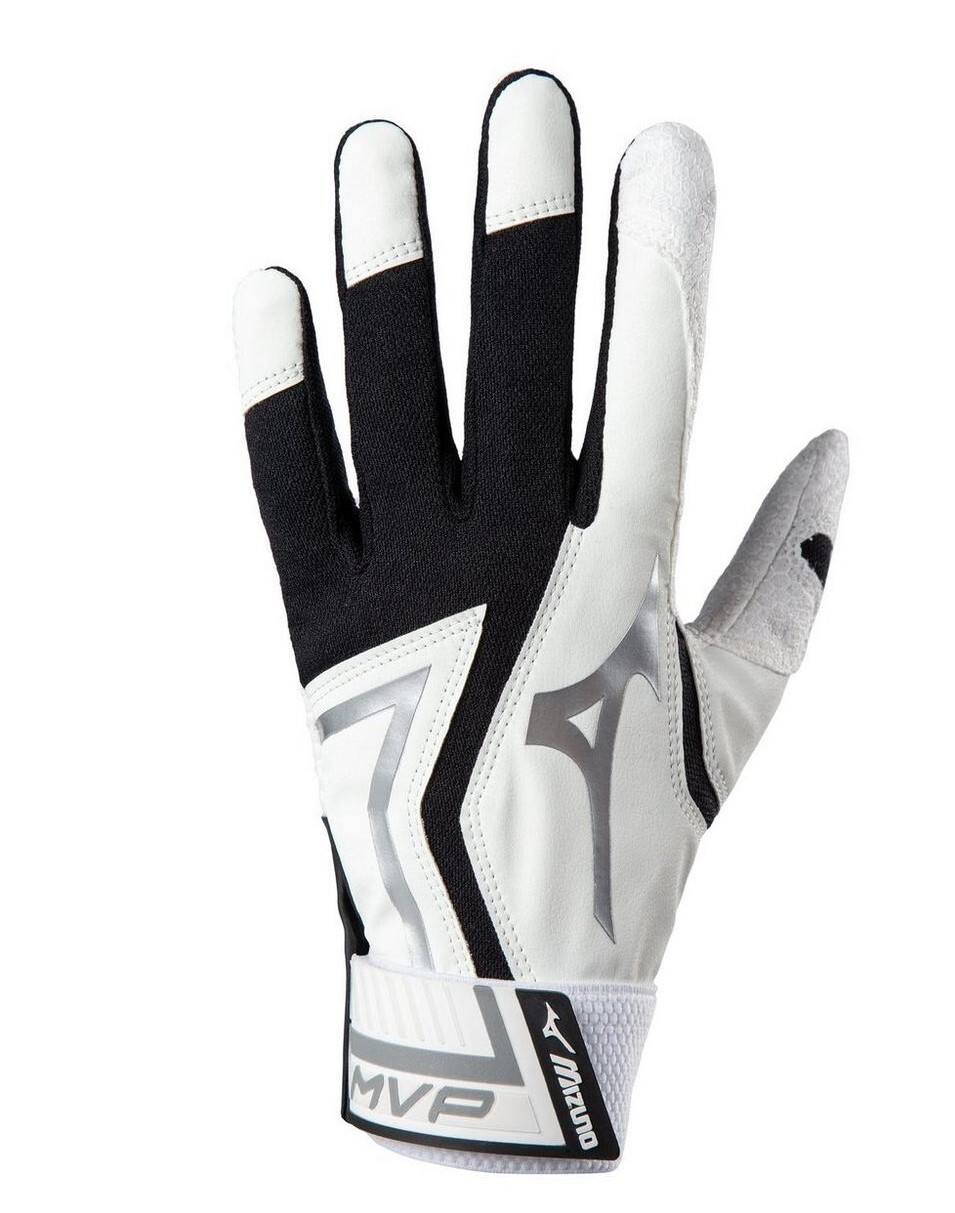 Mizuno MVP Batting Gloves w Grip Palm BLACK