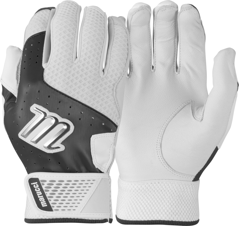 Marucci Crest YOUTH Leather Batting Gloves Black