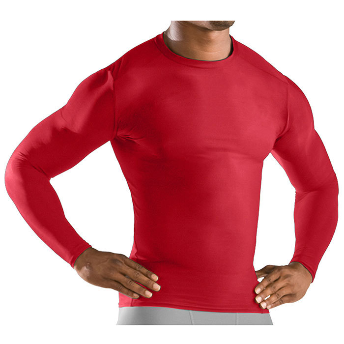 amplitude Disciplinære igen Pro Performance Long Sleeve Compression Undershirt Top Red for Baseball,  Softball, Soccer and more