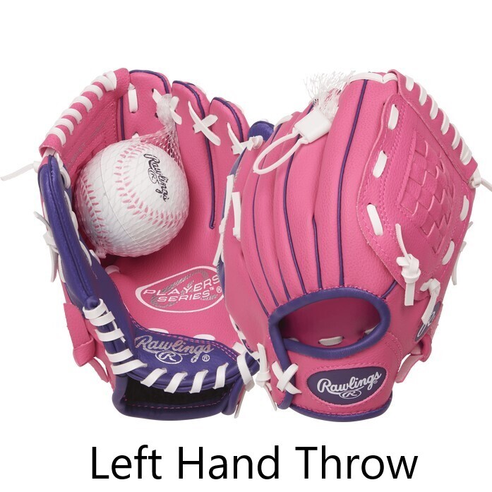 Rawlings Players Series Youth Glove 9 inch Pink Purple LHT