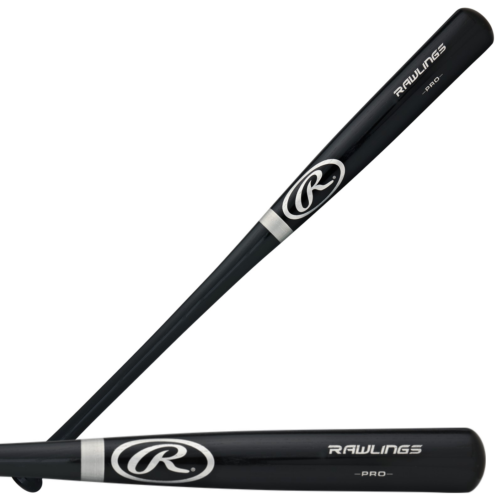Rawlings Adirondack Ash Wood Bat Black