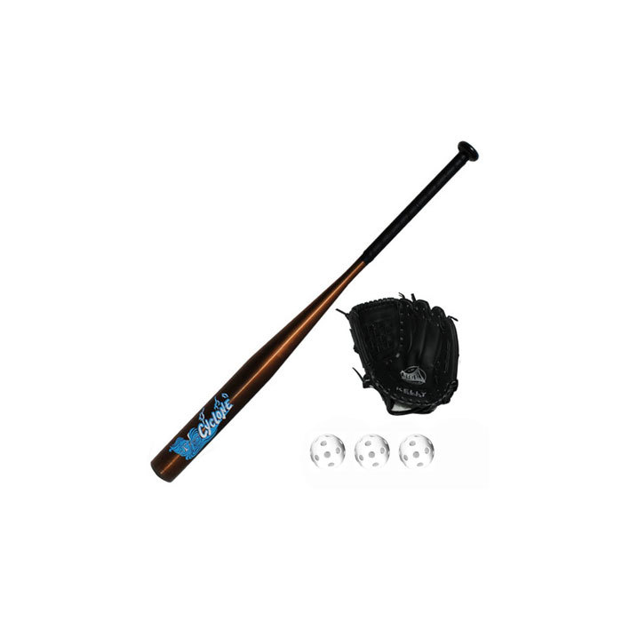 3 Official Baseball Wiffle® Balls and 1 Bat