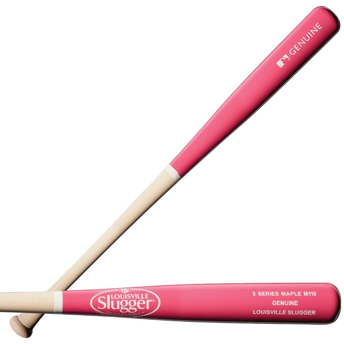 louisville slugger genuine series pink wood bat