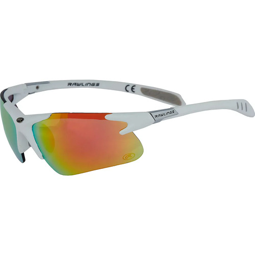 Rawlings Adult Academy Sport Sunglasses - White Frame / Orange Mirror 10215142