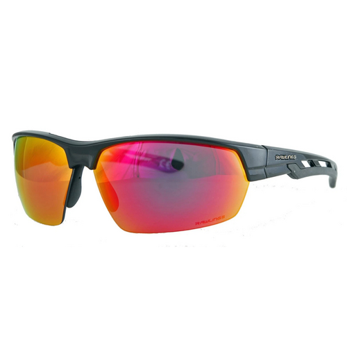 Rawlings Adult Sport Sunglasses - Black Smoke/Red MRF