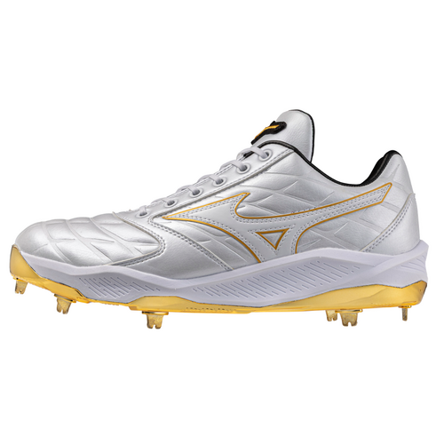Mizuno CushionRevo PRO Metal Cleats - White/Gold