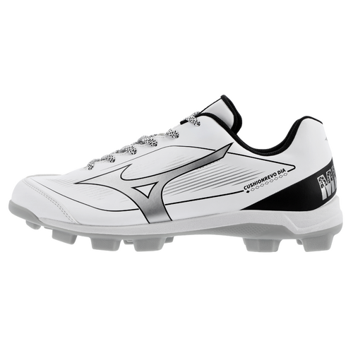 Mizuno CushionRevo TPU Moulded Cleats - White/Silver