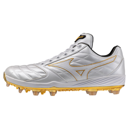 Mizuno CushionRevo PRO TPU Moulded Cleats - White/Gold