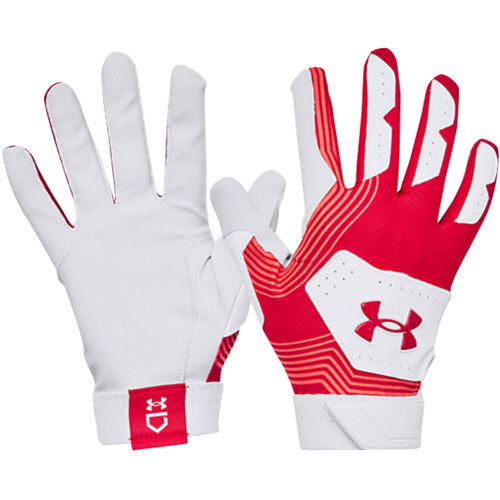 Under Armour Cleanup Batting Gloves - RED/WHITE 1365461-600