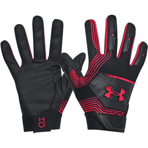 Under Armour Cleanup YOUTH Batting Gloves RED 1365462-007