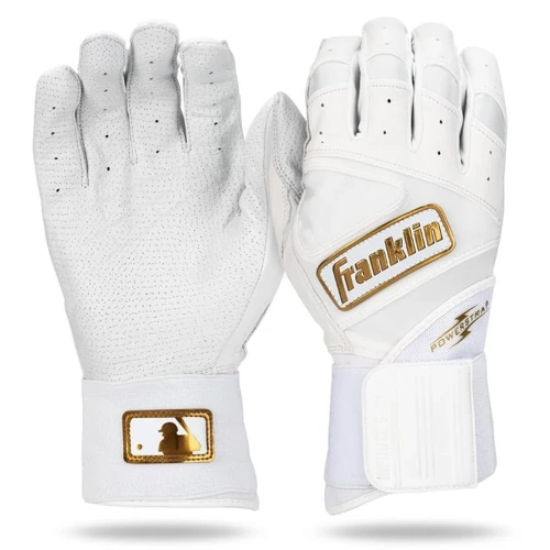 Franklin Powerstrap Infinite YOUTH Batting Gloves - White