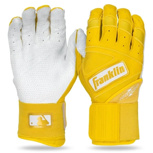 Franklin Powerstrap Infinite YOUTH Batting Gloves - Yellow Gold