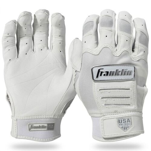 Franklin WOMEN'S CFX PRO Chrome Batting Gloves WHITE