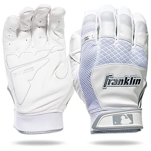 Franklin Shok-Sorb X YOUTH Padded Batting Gloves White