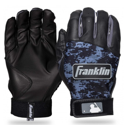 Franklin YOUTH Digitek Batting Gloves - Black/Black