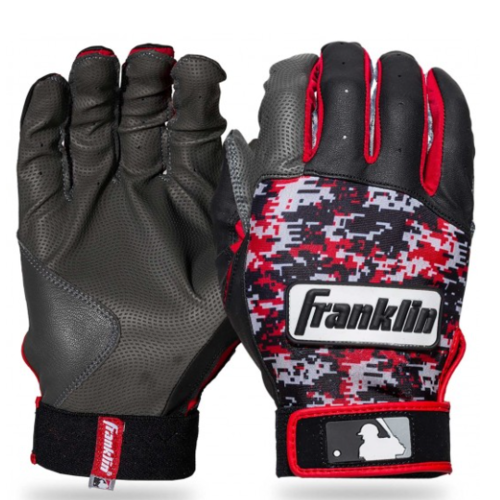 Franklin Digitek Batting Gloves - Black/Red Camo