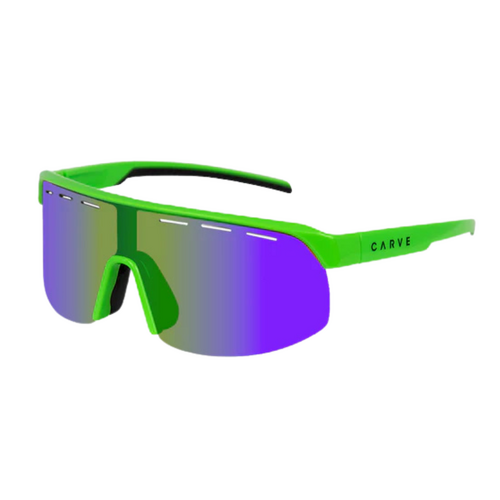 Carve VELOCITY Performance Sunglasses - Green/Green with Venting