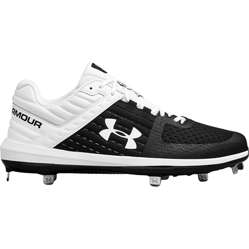 Under Armour Yard Low ST Metal Cleats Black/White
