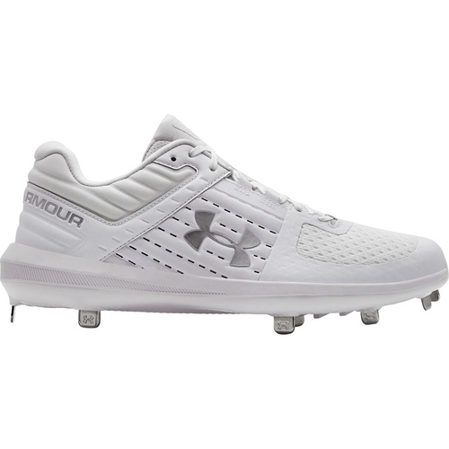 Under Armour Yard Low ST Metal Cleats White