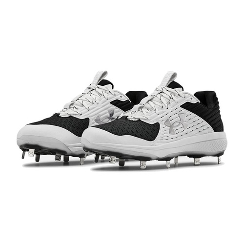 Under Armour Yard MT Metal Cleats Black/White