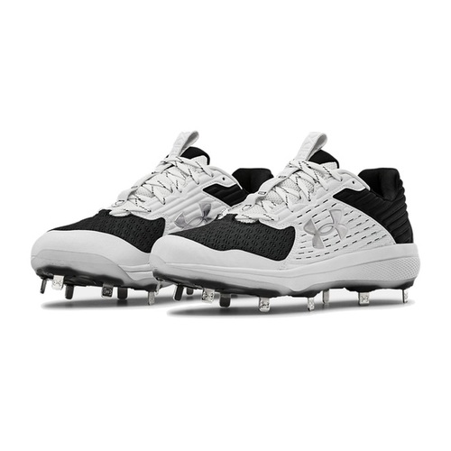 Under Armour Yard MT Metal Cleats Black/White