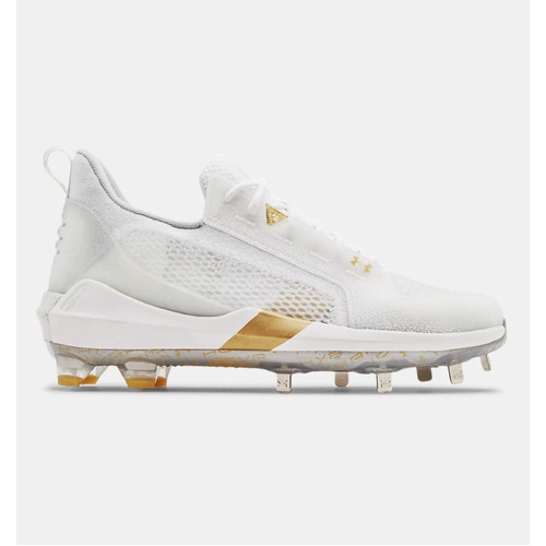 Under Armour Harper 6 Low ST Metal Cleats WHITE