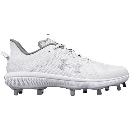 Under Armour Yard Low MT Metal Cleats - White