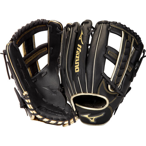 Mizuno MVP Prime SE Baseball Softball Glove 12.5 inch GMVP1250PSE8 Black/Gold
