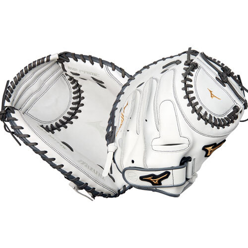Mizuno MVP Prime Softball Catchers Glove 34 inch GXS50PF4W White/Gold