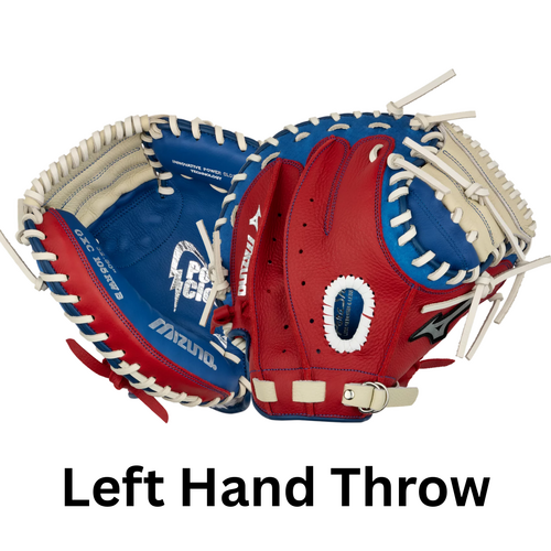 Mizuno Prospect Youth Baseball LHT Catchers Glove 32.5 inch GXC 105 RWB - Left Hand Throw