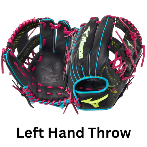 Mizuno 2027 Pro Select NEO 11.5 inch LHT Infield Glove - Black/Pink - Left Hand Throw