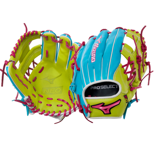 Mizuno 2027 Pro Select NEO 11.5 inch Infield Glove - Blue/Neon/Pink