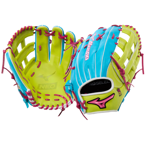 Mizuno 2027 Pro Select NEO 12.5 inch Outfield Glove - Blue/Neon 