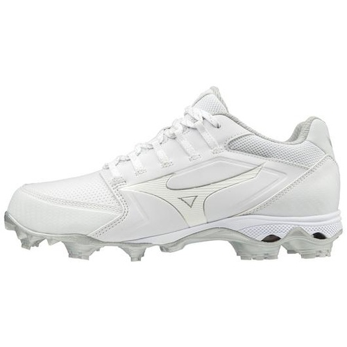 Mizuno LADIES 9-Spike Finch Elite 4 Moulded Cleats White