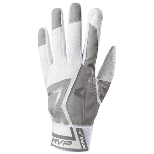 Mizuno MVP Batting Gloves w Grip Palm GREY