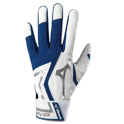 Mizuno MVP Batting Gloves w Grip Palm NAVY