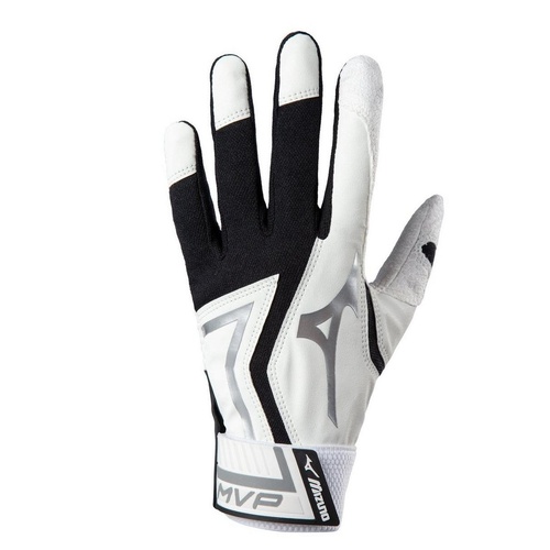 Mizuno MVP Youth Batting Gloves - Black