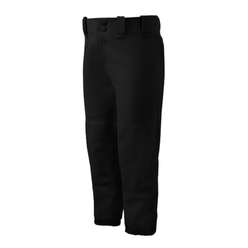 Mizuno Ladies Low Rise Belted Pants - Black